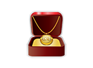Gold Locket in Jewelry Box