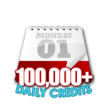 100,000 Credits in a Day