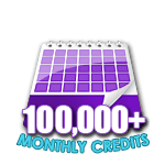 100,000 Credits in a Month