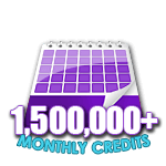1,500,000 Credits in a Month