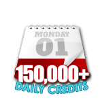 150,000 Credits in a Day