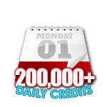 200,000 Credits in a Day