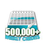 500,000 Credits in a Week