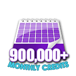 900,000 Credits in a Month