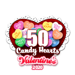 50 Candy Hearts
