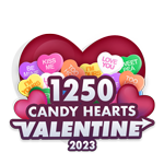 1,250 Candy Hearts