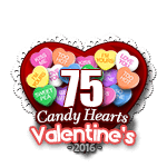75 Candy Hearts