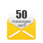 50 Messages Sent