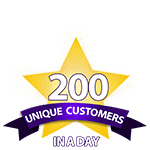 200 Unique Customers in a Day